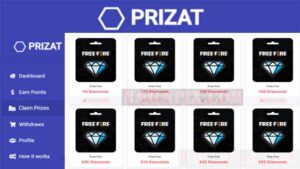 Prizat FF Mod Apk, Ambil Diamond Free Fire di Situs Prizat Com